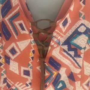 Super cute boutique find … sleeveless dress with lace up detail - New!